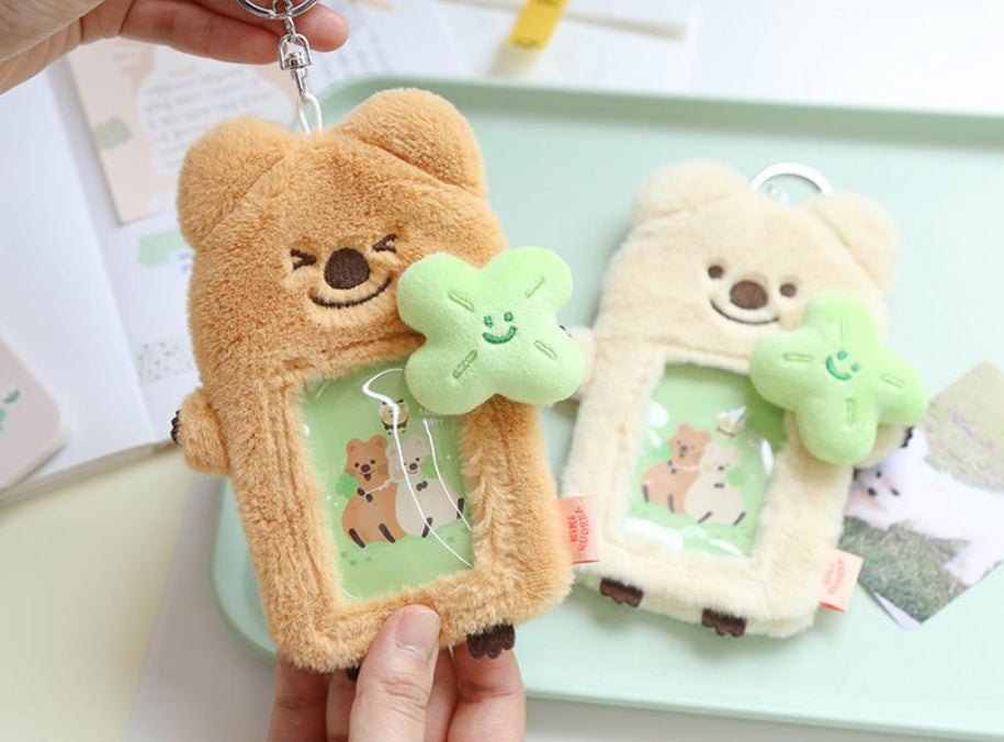 韓國濟洲 Kiki Quokka 幸運四葉草卡套匙扣* [預購貨品，下單後14天出貨]