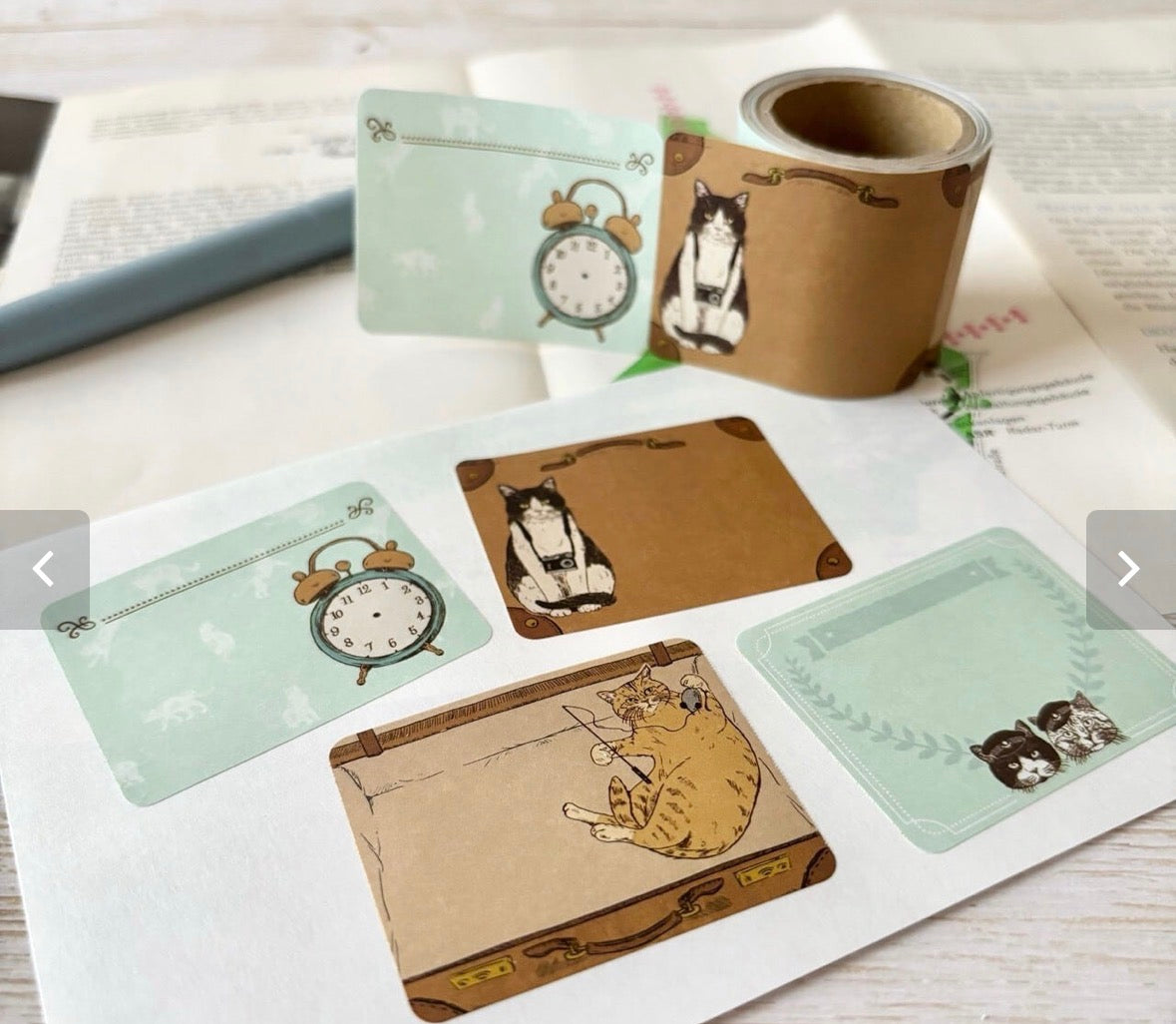 日本the Neko-noki 貓咪紙品:貓咪航空公司可書寫便條貼