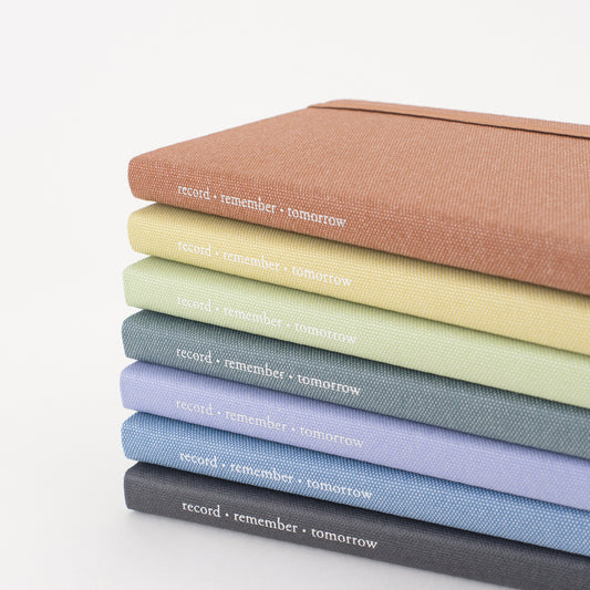 韓國By Full design Recording My Memory 布質封面筆記簿 - 橫線 * [預購貨品，下單後14天出貨]