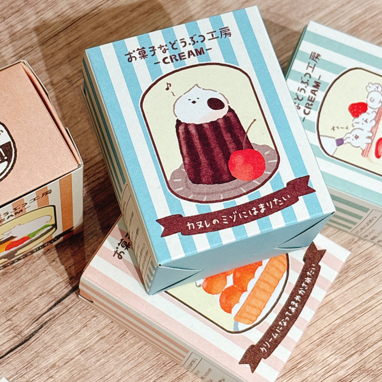 日本古川和菓子工房系列 - 雪鳥可麗露盒仔貼紙