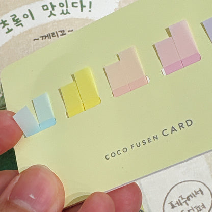 日本 Coco Fusen 卡型 Index Hightlight Memo 標示貼 - Slim Size