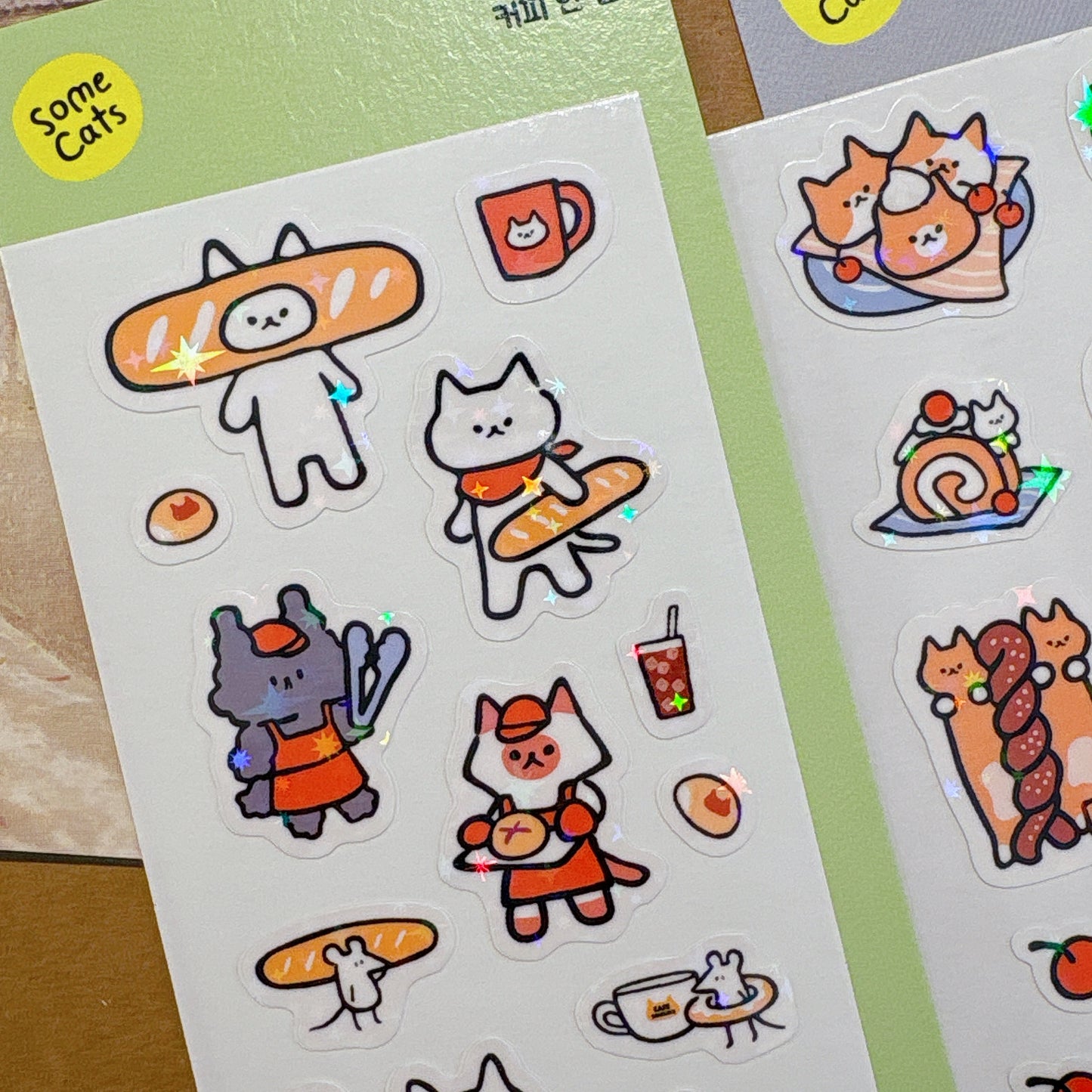 韓國插畫家썸켓츠 貼紙系列 - 貓咪法包