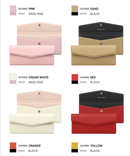 韓國 Fenice Studio Long Cash Wallet - 10 色選擇  * [預購貨品，下單後14天出貨]