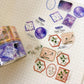 日本Saien 郵票博物館金箔透明紙膠帶 - Wild Flowers