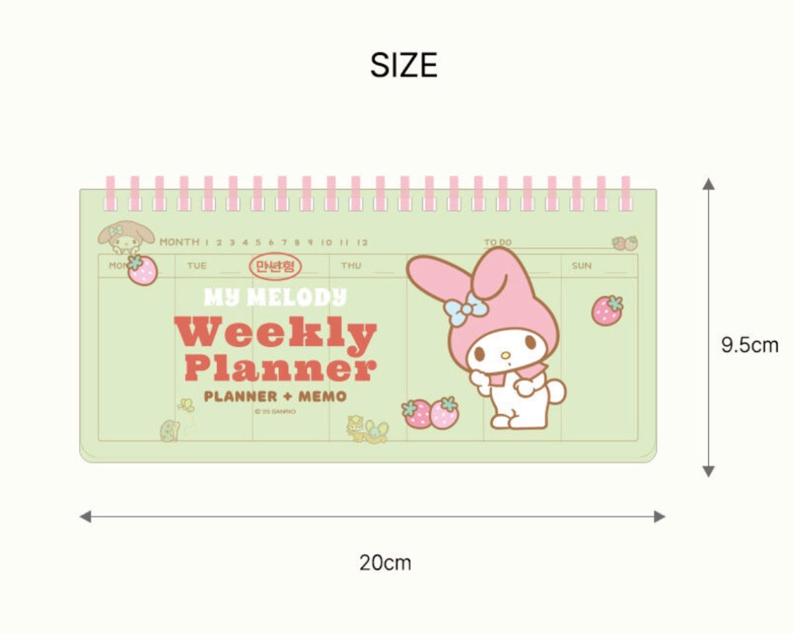 Sanrio Characters 週計劃 Weekly Pad [預購貨品］