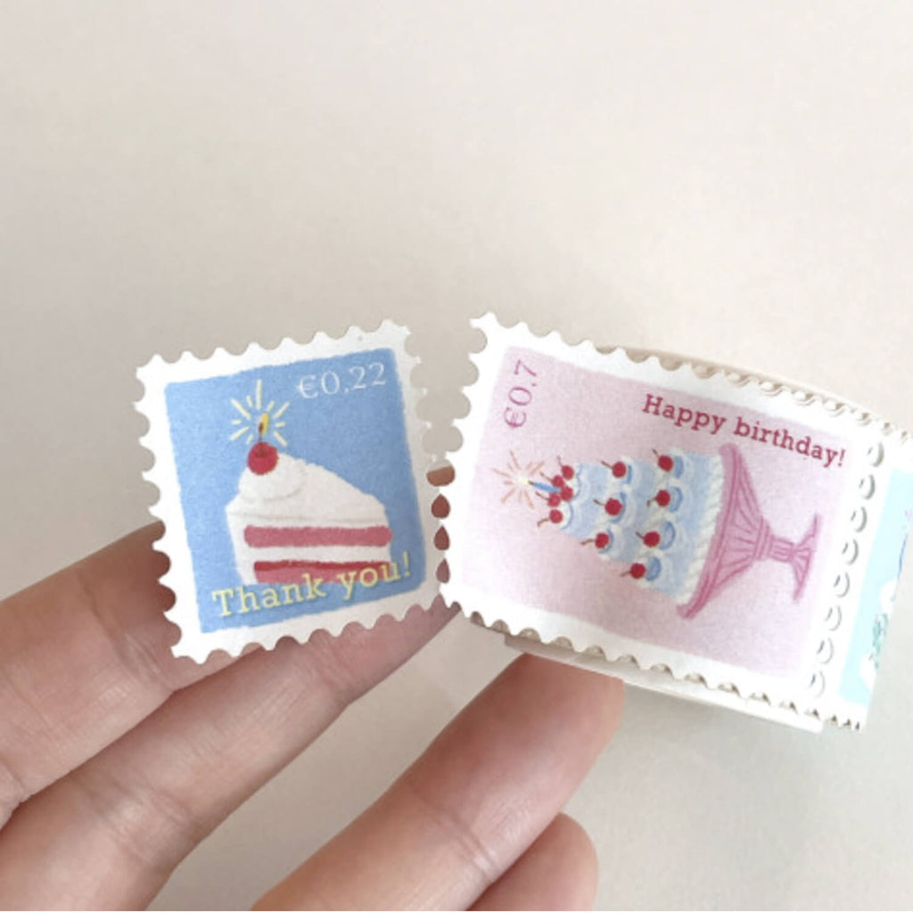 韓國Boniroom 郵票紙膠帶 甜品世界5米長* [預購貨品，下單後14天出貨]