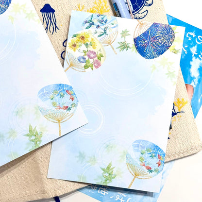 日本Hallmark 夏日庭園硬卡明信片