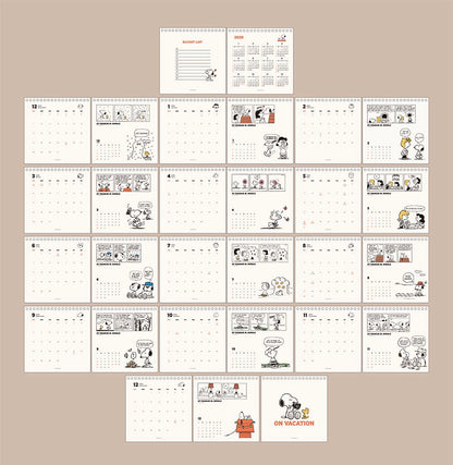 My Snoopy World 懷舊花生漫畫 2026 桌上月曆 [預購貨品，下單後14天出貨]