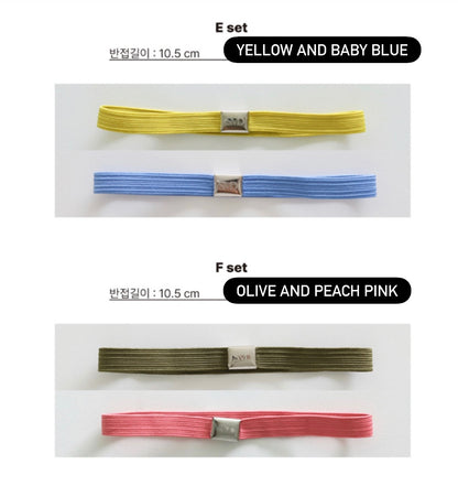 韓國Some Mood 手帳日記本彈性綁帶Note Band Set (一套兩條）預購貨品，下單後兩星期到貨