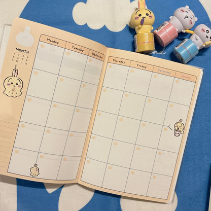 2027 Chiikawa B6 月週計劃無時效自填日子Schedule [ 預購貨品 ］