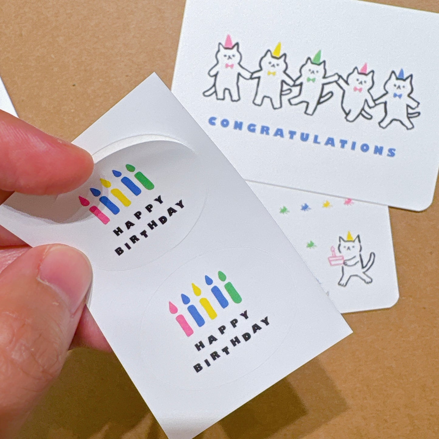 韓國插畫師썸캣츠可愛貓咪小卡 - Congratulations‼️