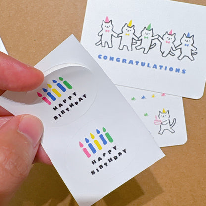 韓國插畫師썸캣츠可愛貓咪小卡 - Congratulations‼️