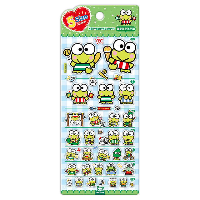 Sanrio Characters Five Size 貼紙 - Kerokerope [預購貨品］