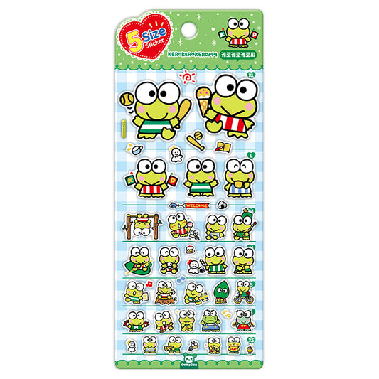 Sanrio Characters Five Size 貼紙 - Kerokerope [預購貨品］