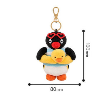 韓國Pingu 和Pinga 沙灘嬉水造型匙扣[預購貨品，下單後14天出貨]