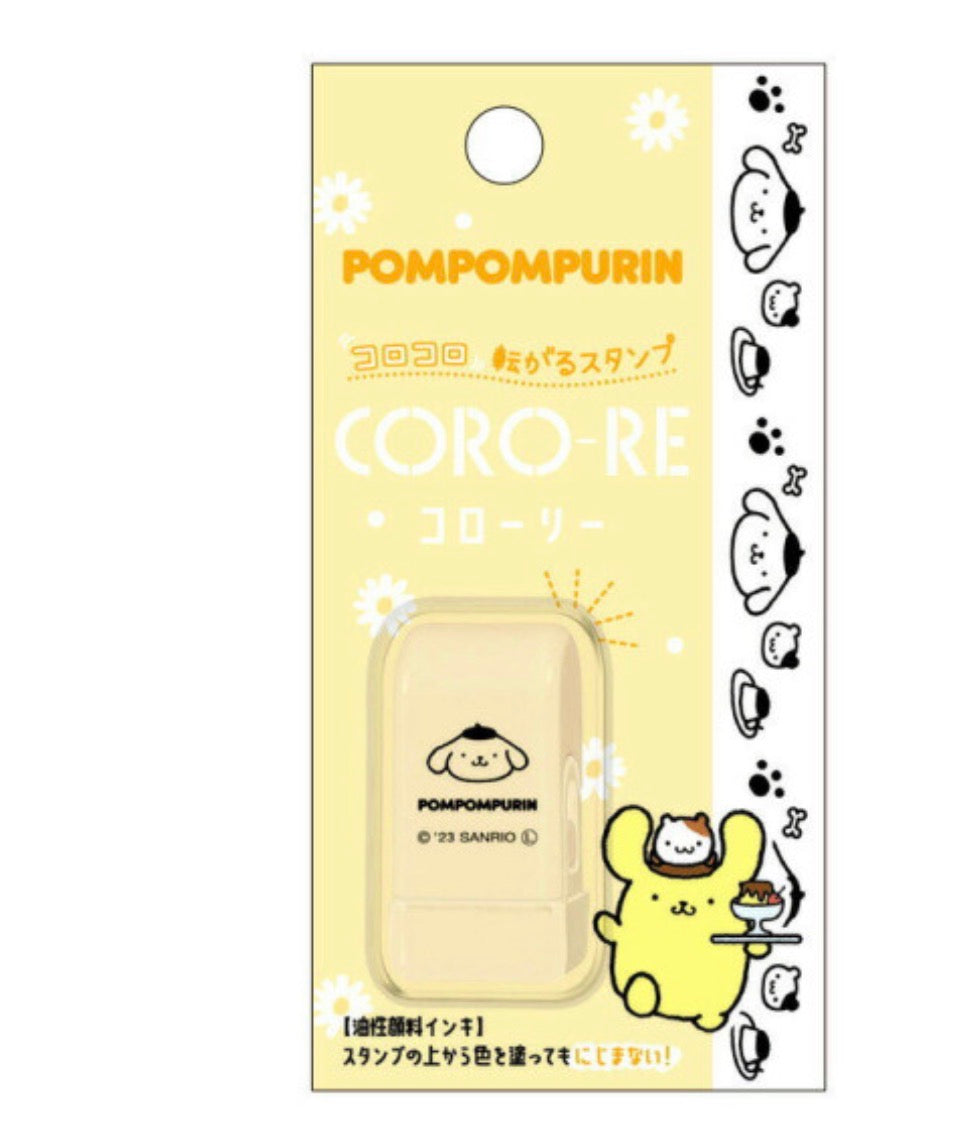 日本Sanrio x Coro-re 滾輪式轆轆印章 - 布甸狗 / Kuromi