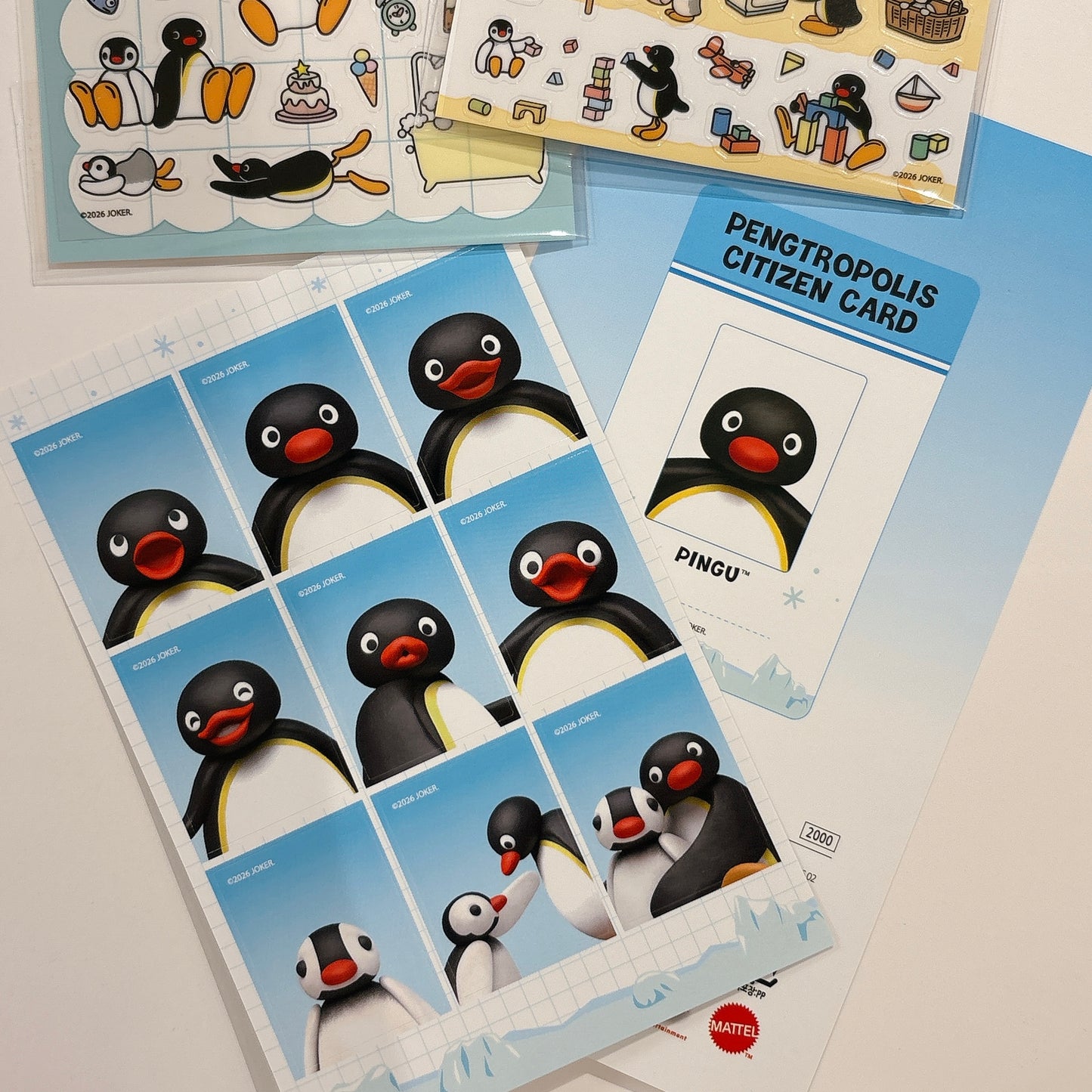 日本企鵝家族Pingu 証件相 貼紙
