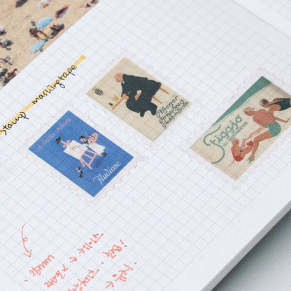 韓國 vintage 復古懷舊郵票紙膠帶 * [預購貨品，下單後14天出貨]