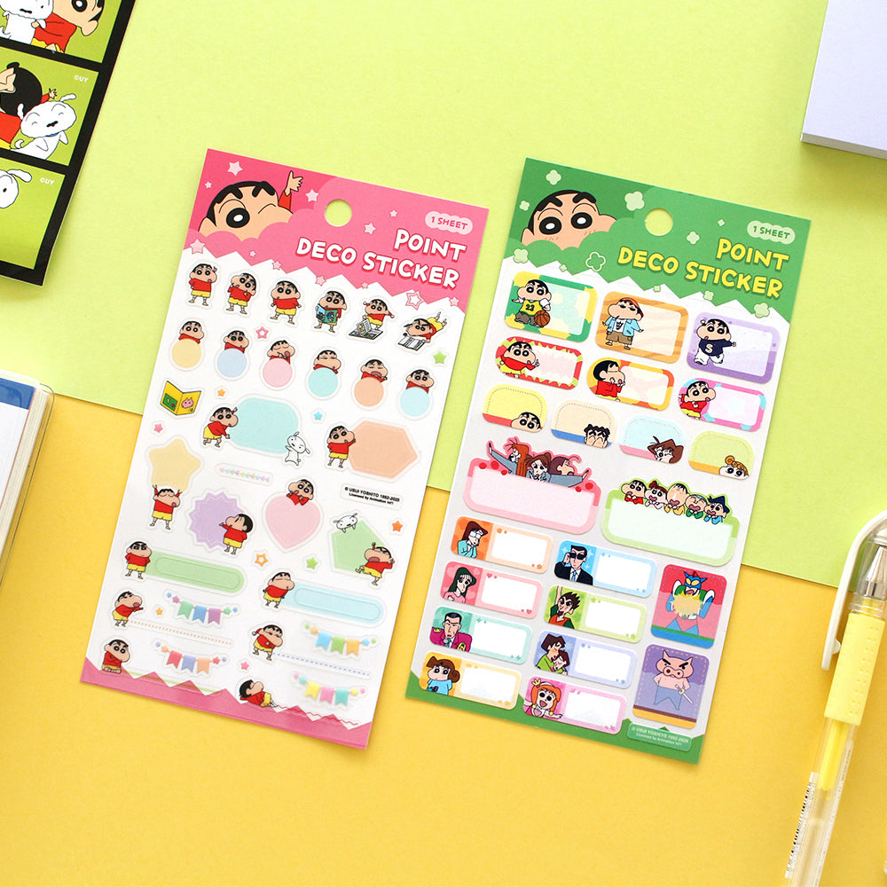 Crayon Shinchan 蠟筆小新系列可書寫貼紙  [預購貨品，下單後14天出貨]