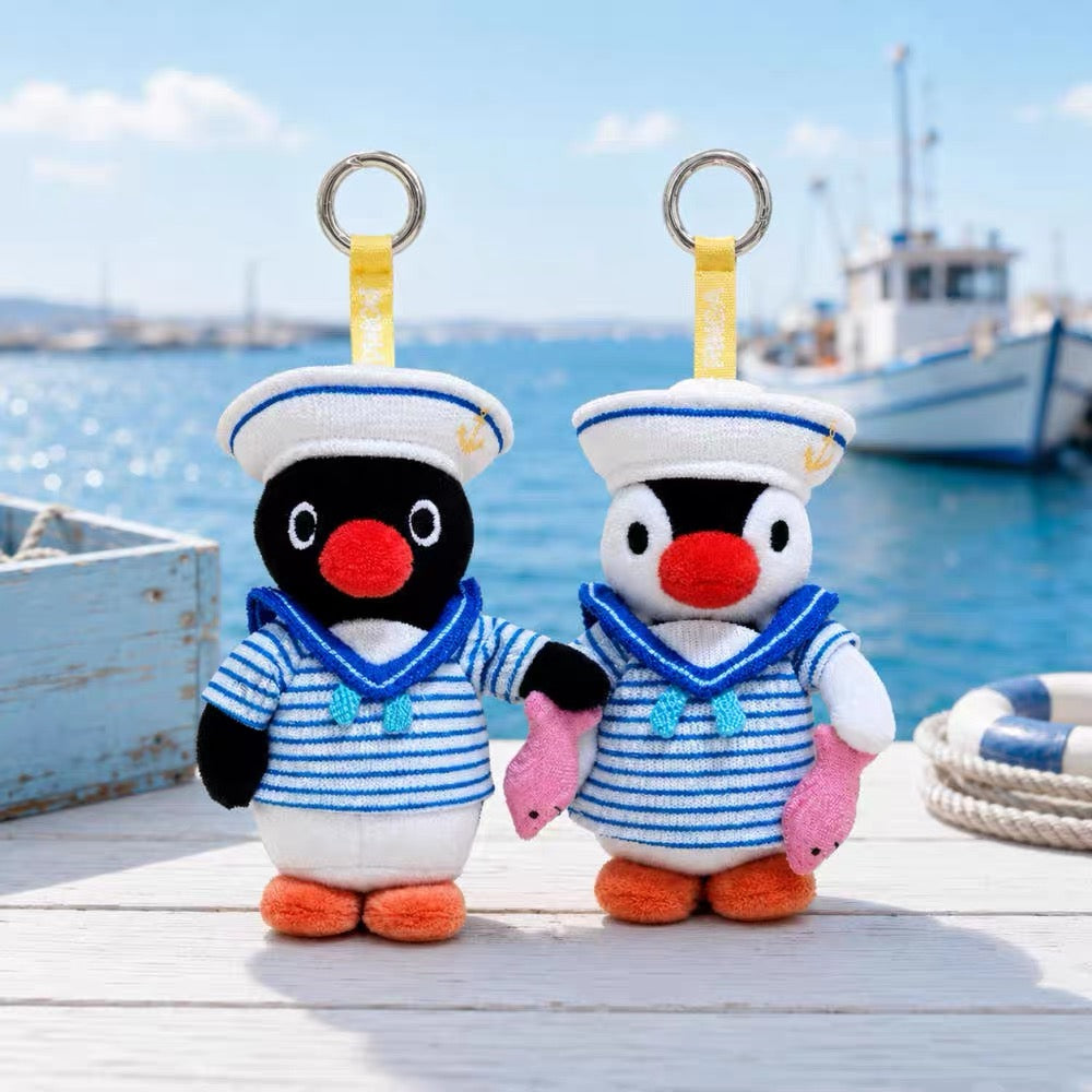 樂天水族館限定‼️韓國Pingu 和Pinga 夏日水手服造型匙扣 [預購貨品，下單後14天出貨]