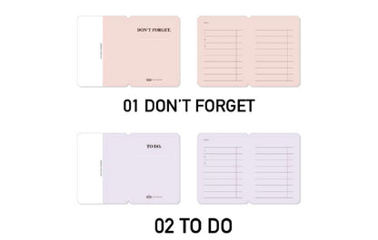 韓國Life Stationery 迷你書本造型便利貼 [ 部分現貨］