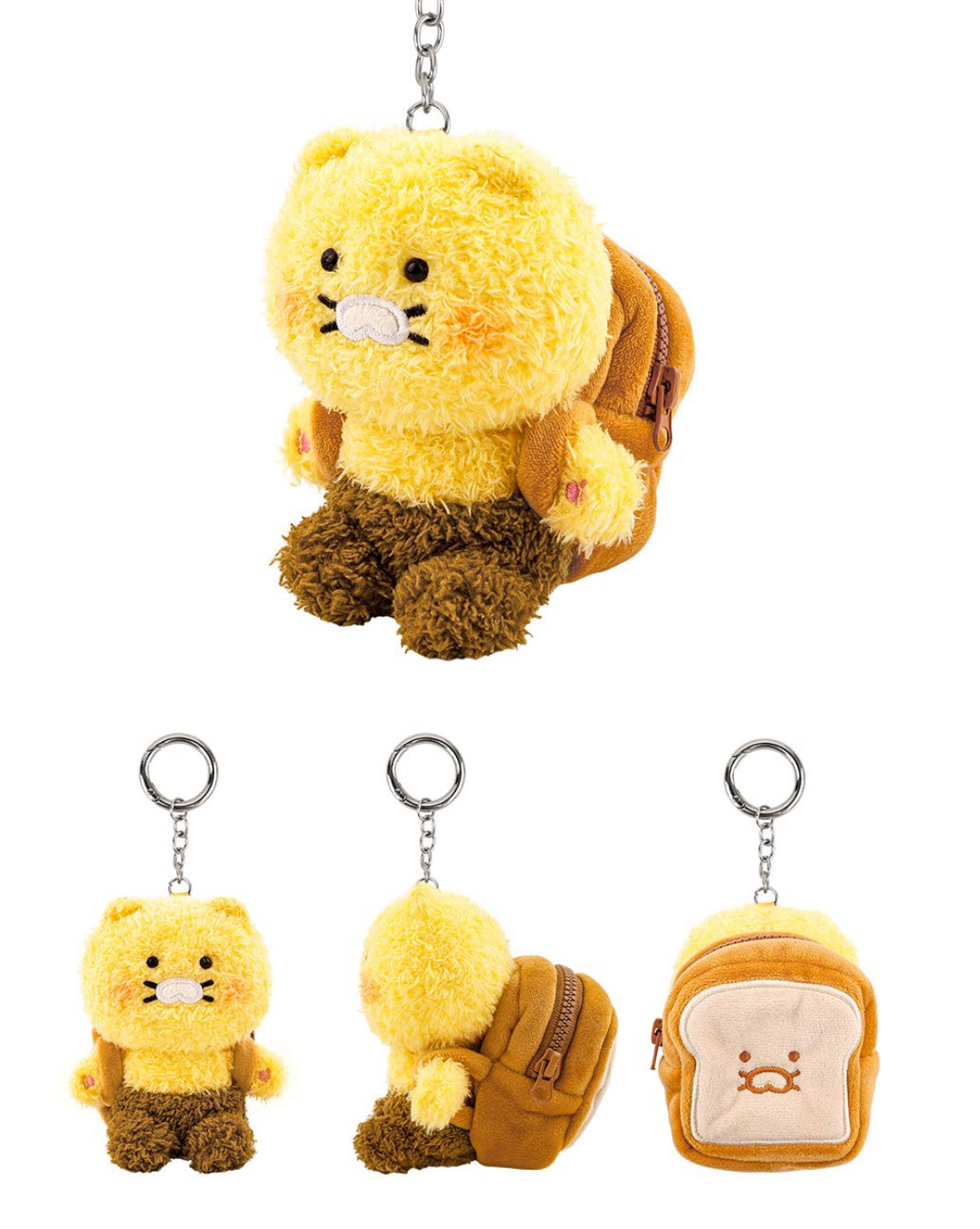 韓國春植毛絨絨鎖匙扣收納小包 [預購貨品，下單後14天出貨]