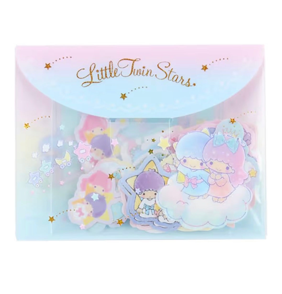 Sanrio Characters 透明卡套連30 枚獨立貼紙 - 5 角色選擇