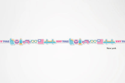[7 月25 日截單］日本Lace Tape 系列Die Cut 紙膠帶 - Travel (6 款）