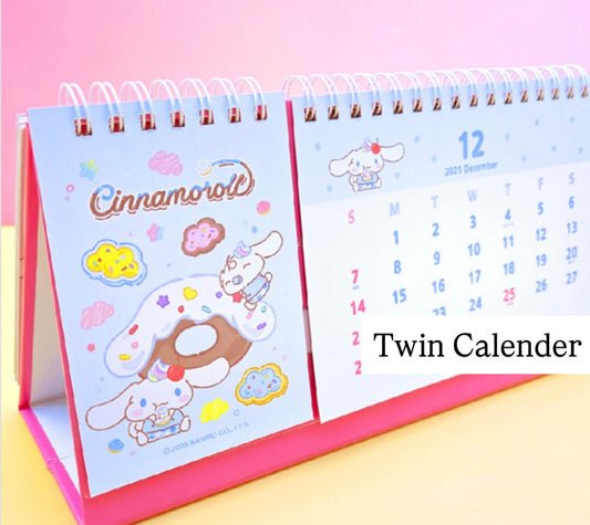 Sanrio Characters 2026 桌上月曆 Twin Calender Version - 肉桂狗 [預購貨品，下單後14天出貨]