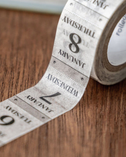 韓國原創 glen 2026 年365天迷你月曆和紙卷裝貼紙 [預購貨品，下單後一星期出貨]