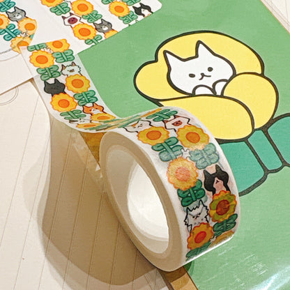 韓國插畫家썸켓츠 十米增長紙膠帶 ：兩款圖案