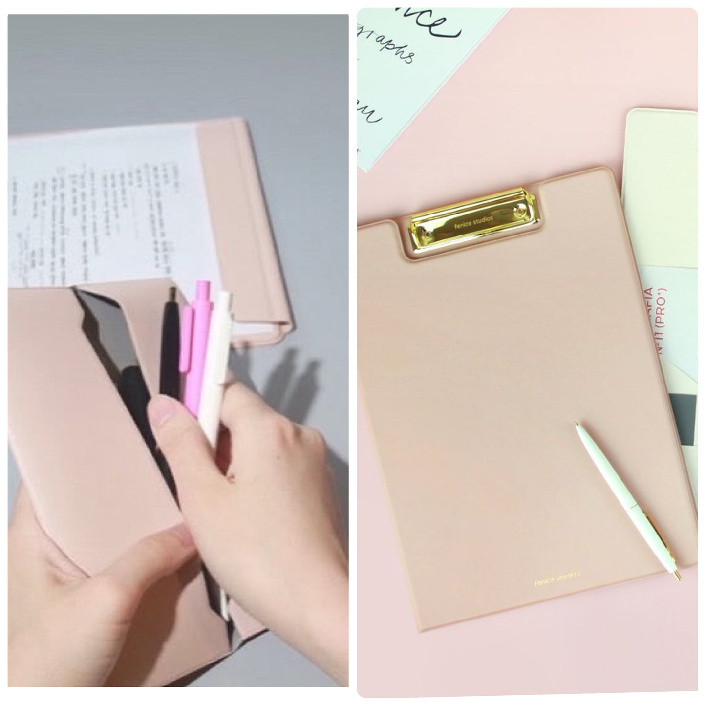 韓國Crafty in Office 皮革系列套裝 Duo (A4 Leather Clipboard Folder x Leather Pens Case)  (預購商品)