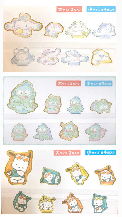 日本 Sanrio Flake Seal 熨金貼紙