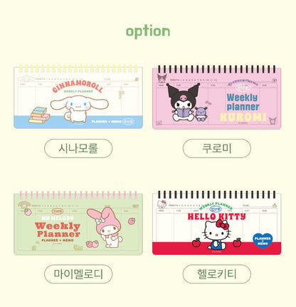 Sanrio Characters 週計劃 Weekly Pad [預購貨品］