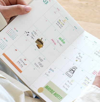 韓國2026 Mood of the Day B6 Size Schedule - 月+週計劃* [預購貨品，下單後14天出貨]