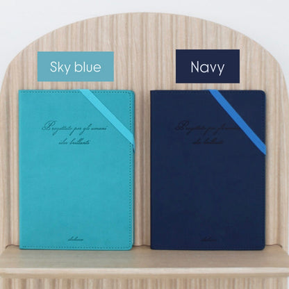 韓國By Fancy PU防污梗皮 A5筆記簿 - 橫線＋點點＋空白內頁 * [預購貨品，下單後14天出貨]