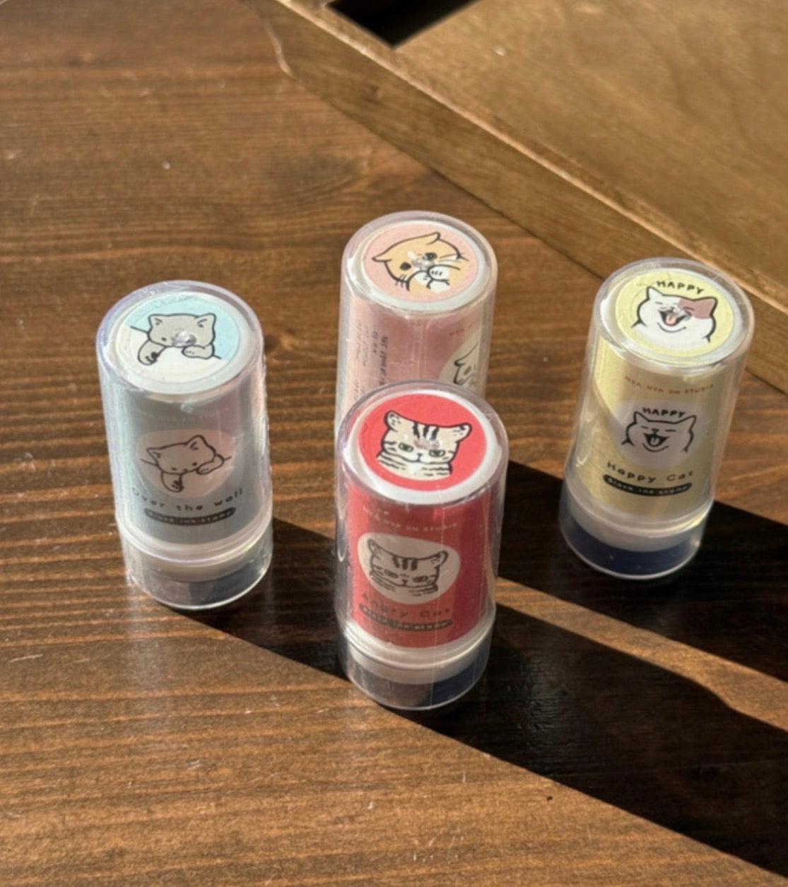 韓國Nya Nya 我最愛貓咪的系列特輯 - 貓咪的浸透印章（無需印台 ）6 款選擇