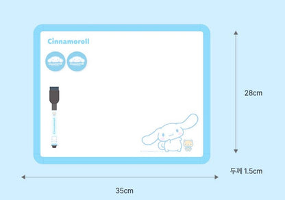 早鳥訂購7 折‼️ Sanrio Characters 大塊磁石留言擦擦板 (附有筆及兩顆頭像Magnet Pin 磁石 ）[預購貨品，下單後14天出貨]