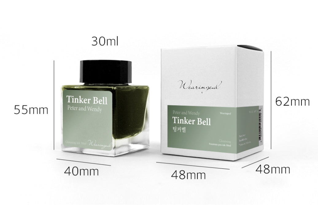 Wearingeul Ink 文學鋼筆墨水 - Tinker Bell by Peter and Wendy Ink 30 ml (預購貨品）