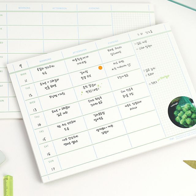 Every Day Schedule Pad (A5 Size)