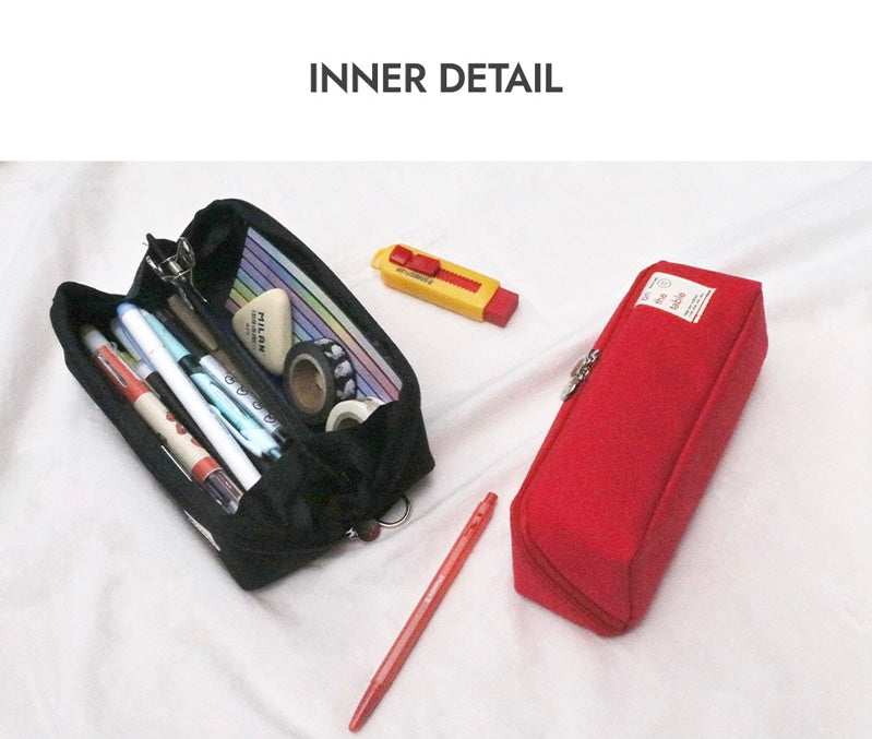 韓國 on the table 獨特斜角拉鍊 Cube Pocket Case - 3 色選擇  * [預購貨品，下單後14天出貨]