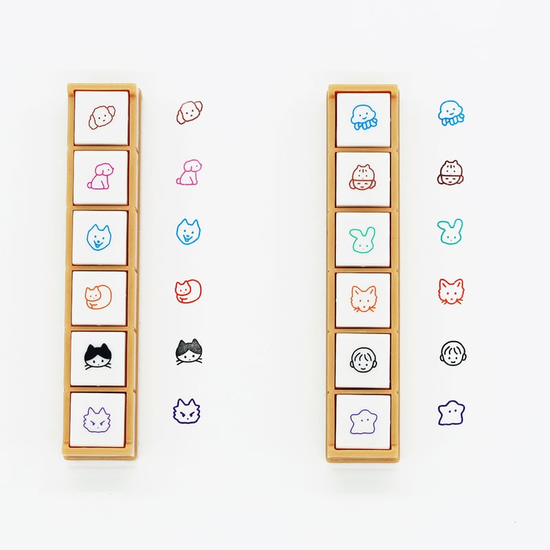 Zero per Zero 聯乘日本Pochitto6 按鈕式帶墨印章