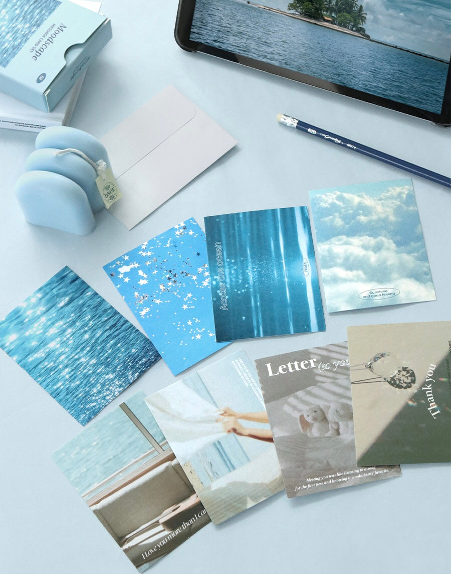 韓國 Moodscape Mini Message Card Set (一套24張)