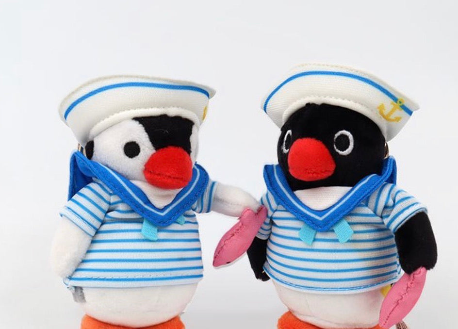 韓國Pingu 和Pinga 夏日水手服造型匙扣 [預購貨品，下單後14天出貨]
