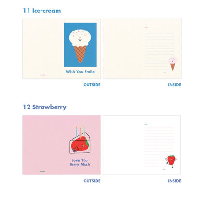 韓國Jam Studio 心意卡 - Love You Berry Much