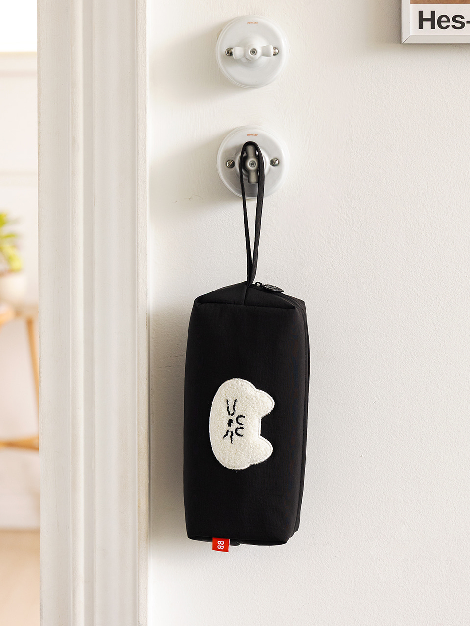 韓國Romane Mogry 貓咪 大容量 Pens Pocket Case - 4 色選擇  * [預購貨品，下單後14天出貨]