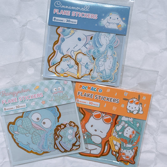 日本 Sanrio Flake Seal 熨金貼紙
