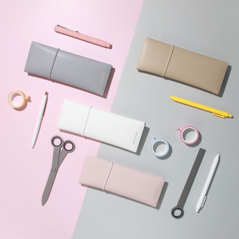 韓國Crafty in Office 皮革系列套裝 Trio (A4 Leather Clipboard Folder x Leather Pens Case x Leather Mouse Pad)  (預購商品)