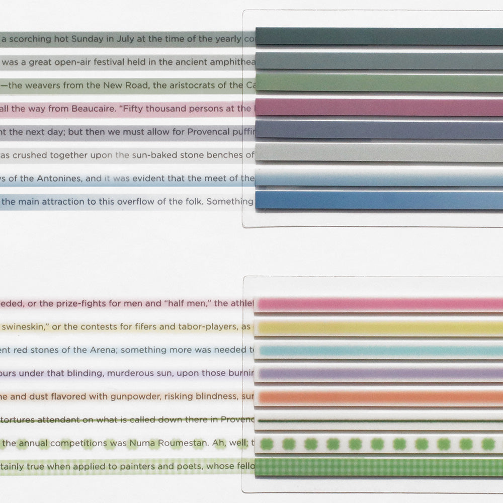 韓國 Long index Highlighter Memo 系列 一套8色 - shades of color