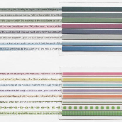 韓國 Long index Highlighter Memo 系列 一套8色 - shades of color